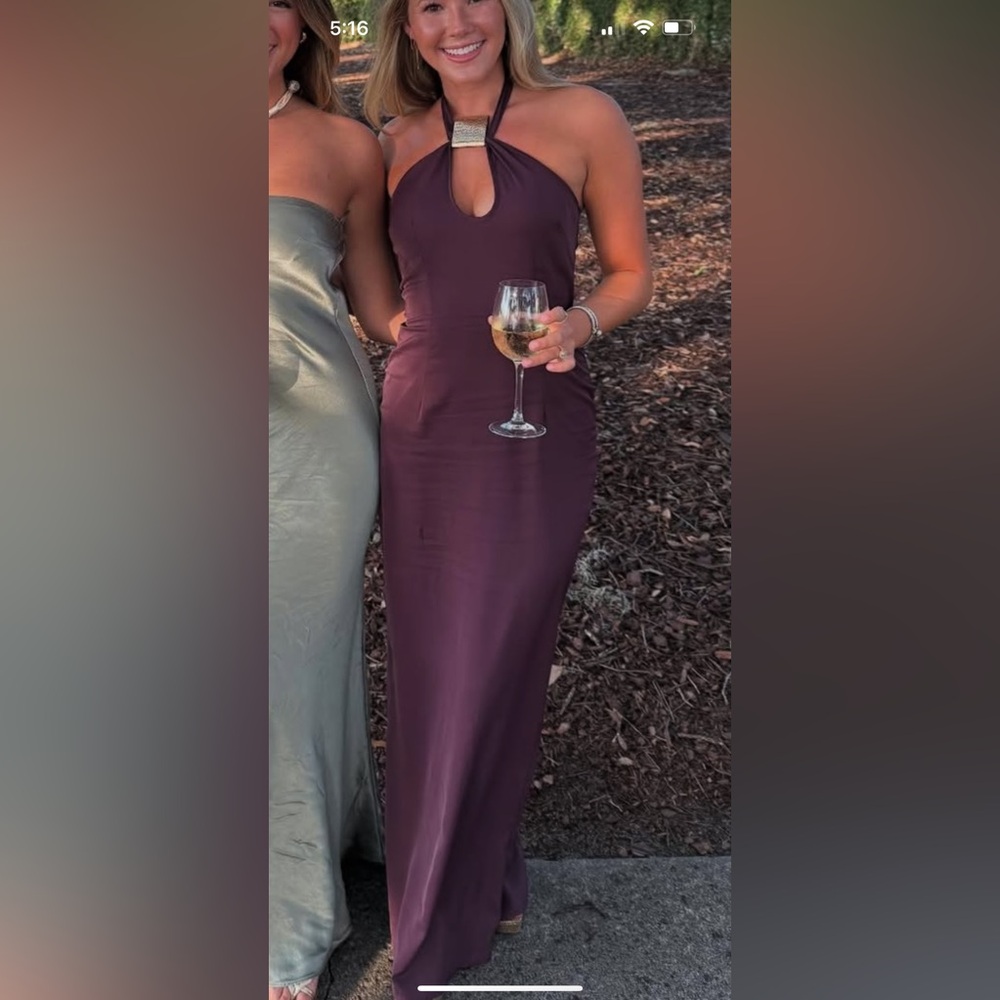 PrettyLittleThing Plum Midi Dress(sold)